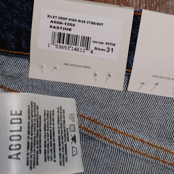 AGOLDE Riley High Rise Straight Crop Jeans - Picture 13 of 16